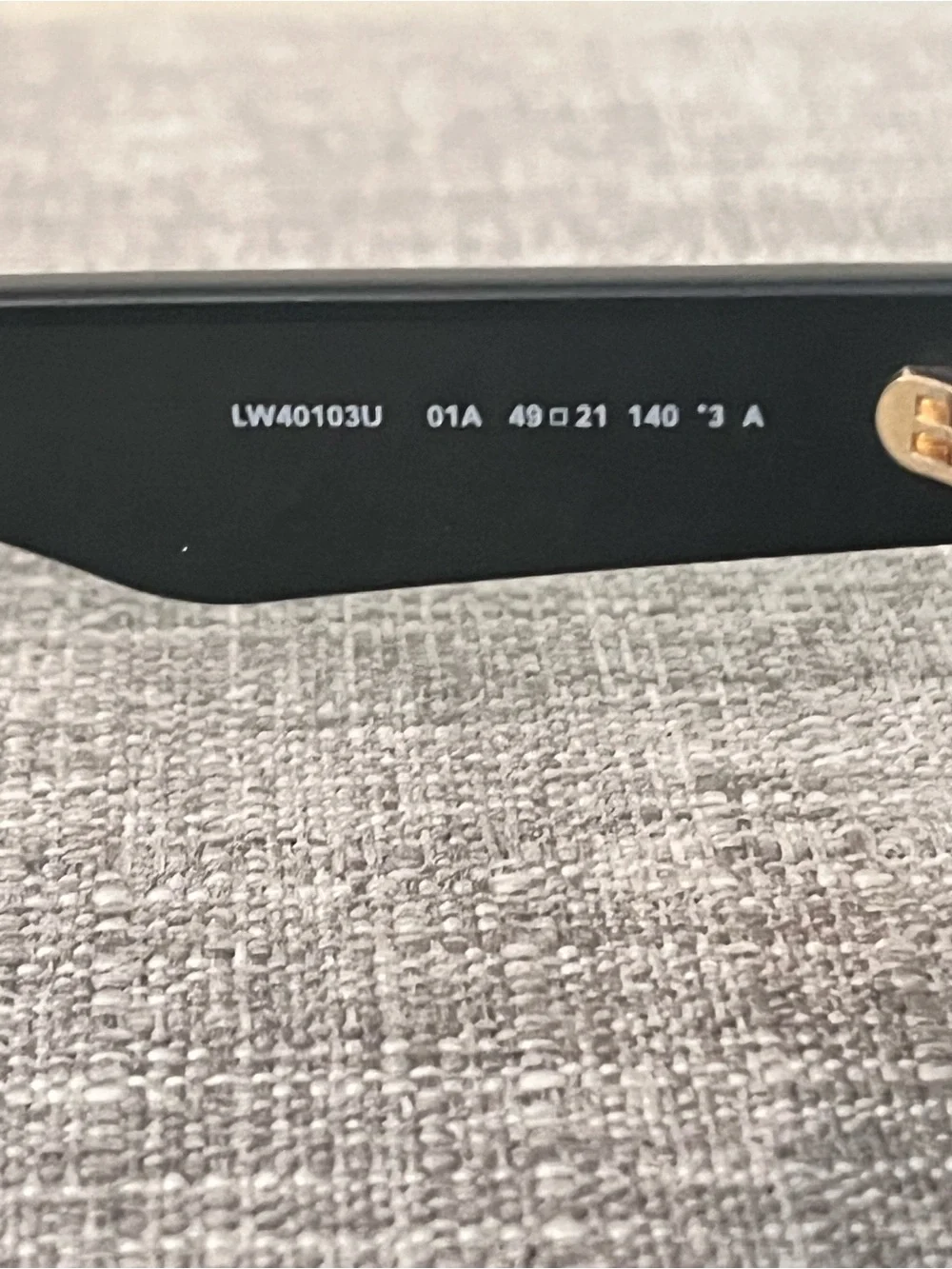 Loewe Glossy Black Rounded Oversized Sunglasses